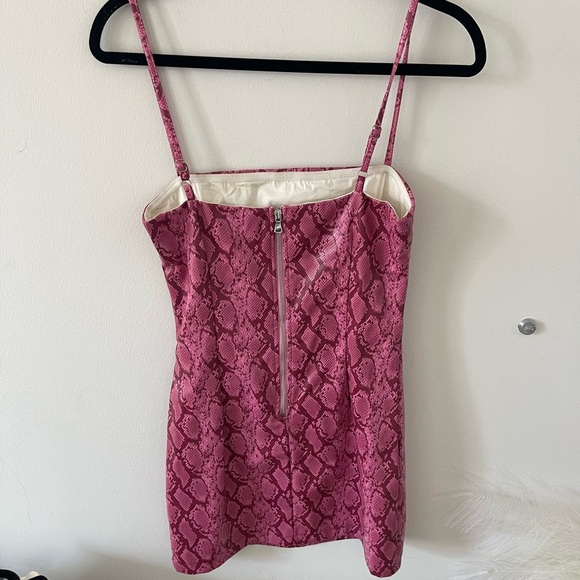 Tiger Mist Pink Snake Print Dress - Picture 3 of 5